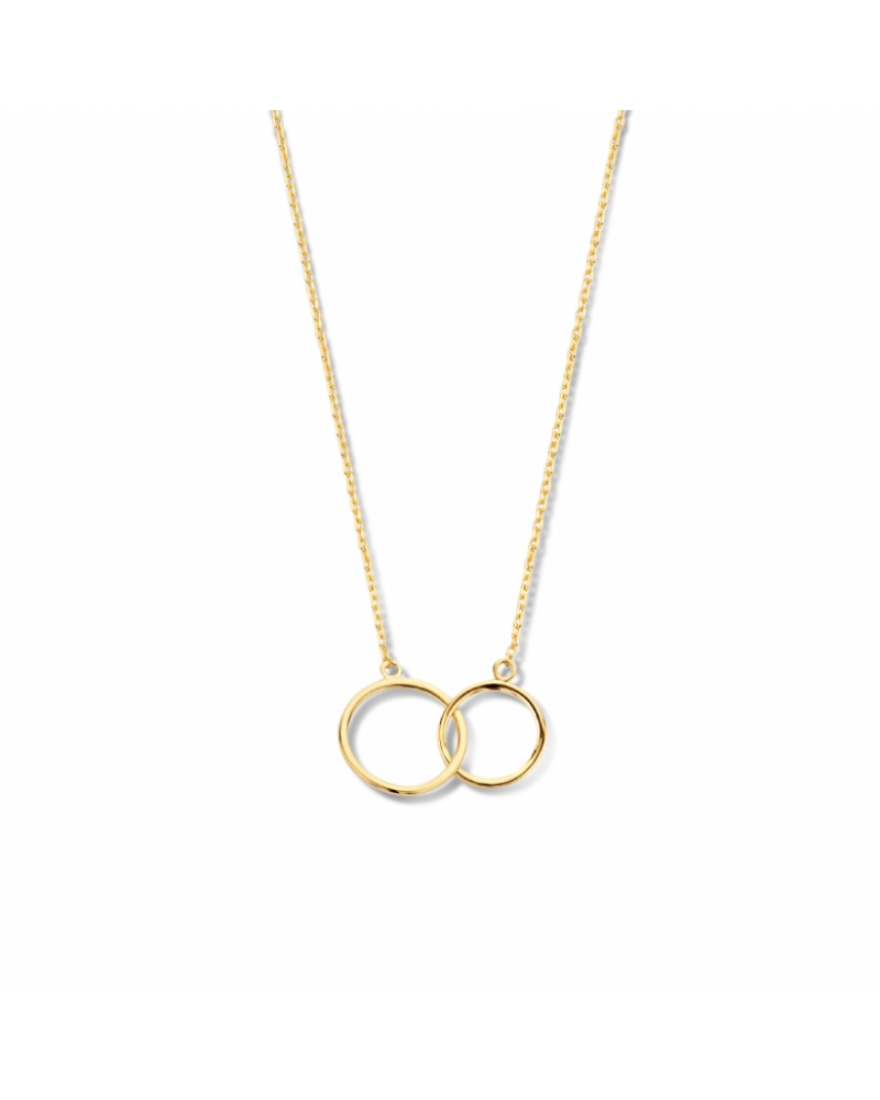 14 krt collier rondjes 0,8 mm 40 + 4 cm - 17072 14 krt collier rondjes 0,8 mm 40 + 4 cm - 17072