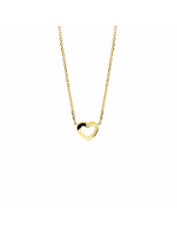 14 krt collier hart 41 + 4 cm - 17074