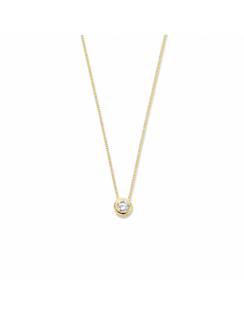 14 krt collier zirkonia 0,5 mm 40 + 2 cm - 17067 14 krt collier zirkonia 0,5 mm 40 + 2 cm - 17067