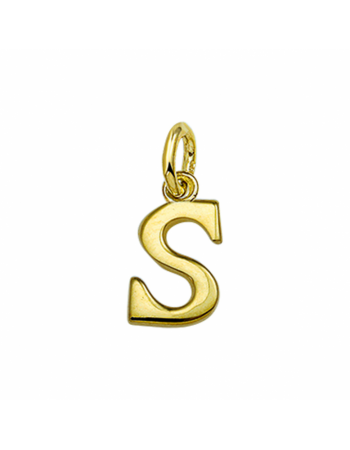 14 krt gouden hanger letter "S" - 16102