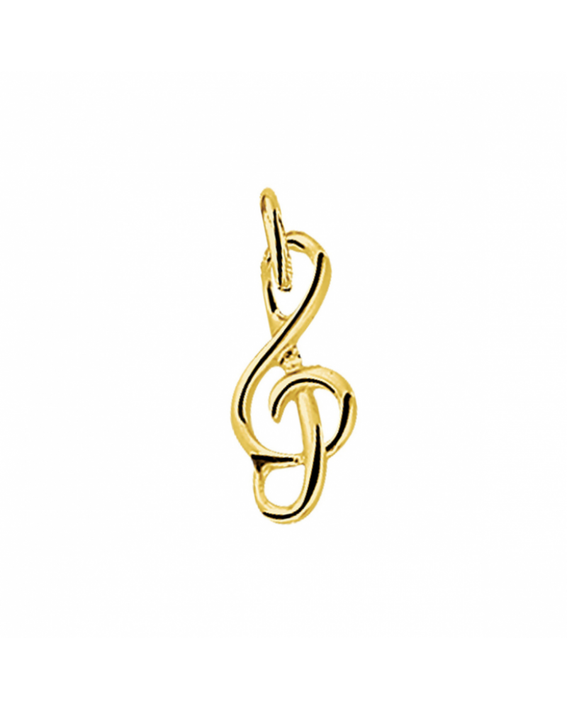 14 krt hanger muzieksleutel - 17146