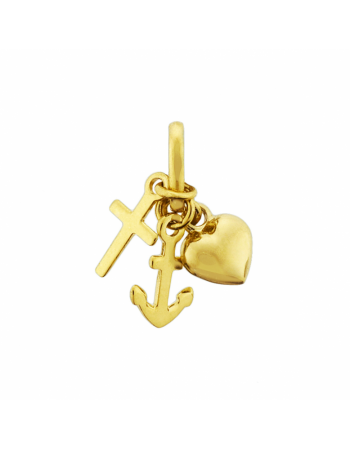 14 krt  hanger geloof, hoop en liefde - 17157