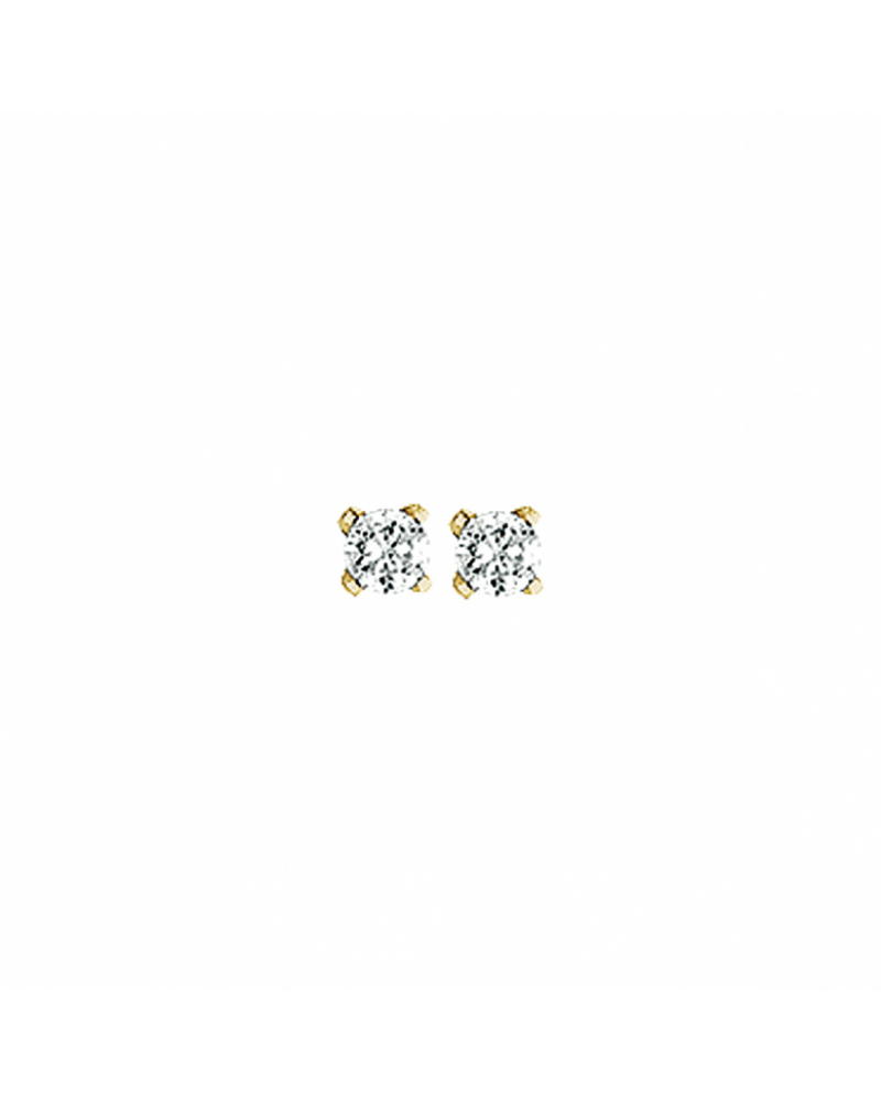 14krt oorknoppen zirkonia - 17410 14krt oorknoppen zirkonia - 17410