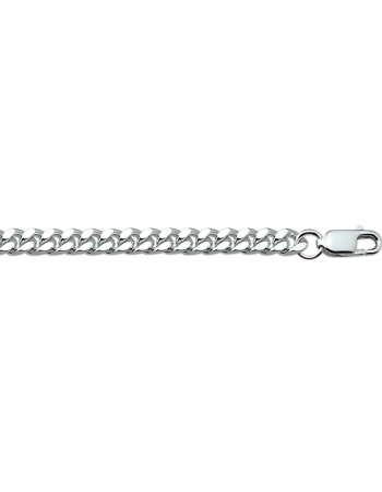 zilveren geslepen gourmette 4,3 mm - 16013 zilveren geslepen gourmette 4,3 mm - 16013
