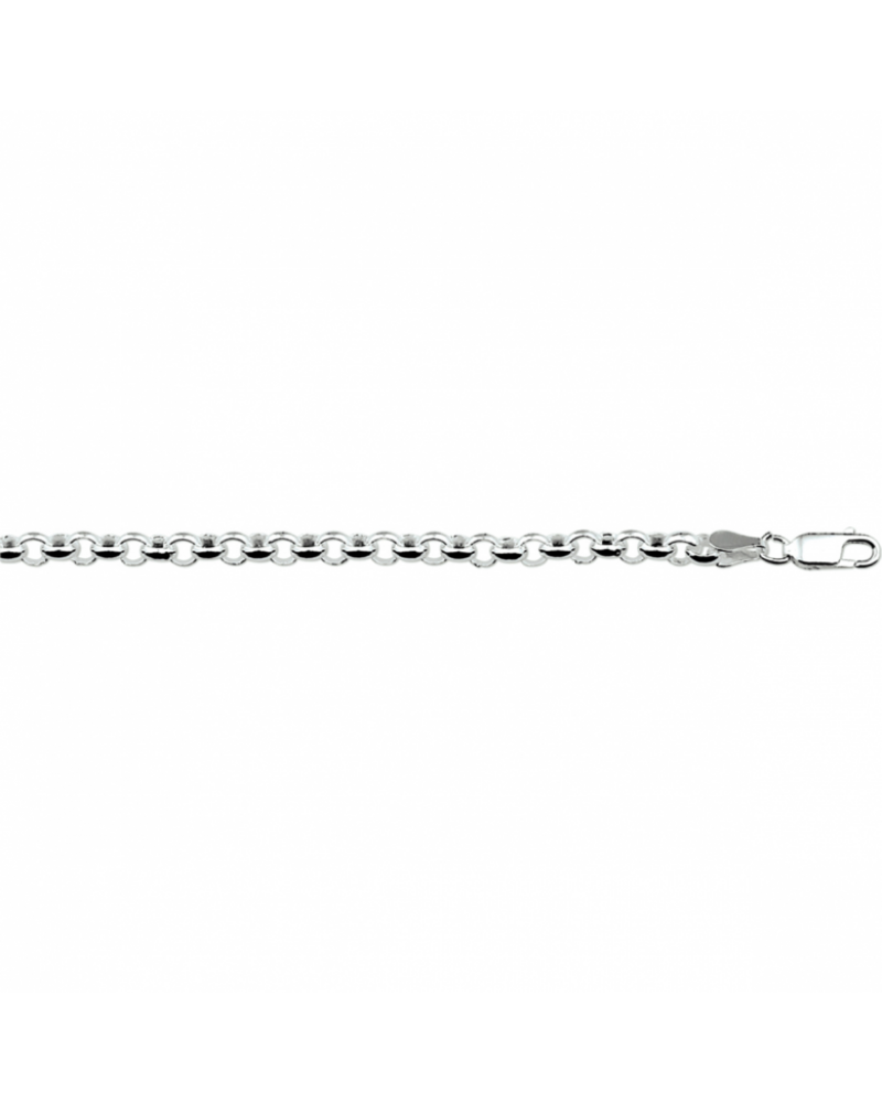 Zilveren jasseron armband 4,5 mm - 16250 Zilveren jasseron armband 4,5 mm - 16250