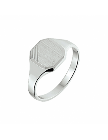 graveerring poli/mat gediamanteerd - 17415