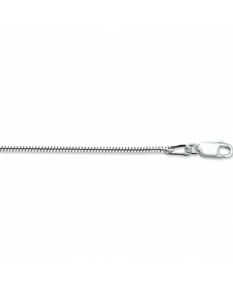 zilveren collier slang rond 1,4 mm - 16740