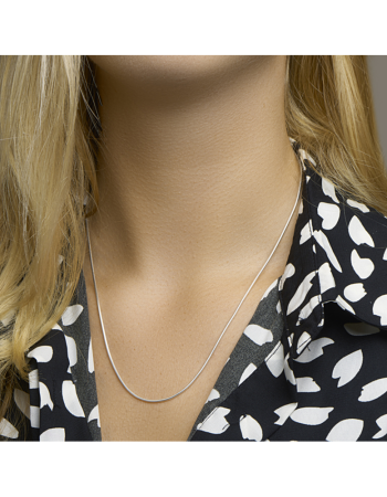 zilveren collier slang rond 1,4 mm - 16740