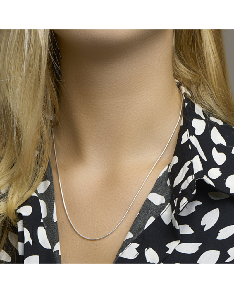 zilveren collier slang rond 1,4 mm - 16740 zilveren collier slang rond 1,4 mm - 16740