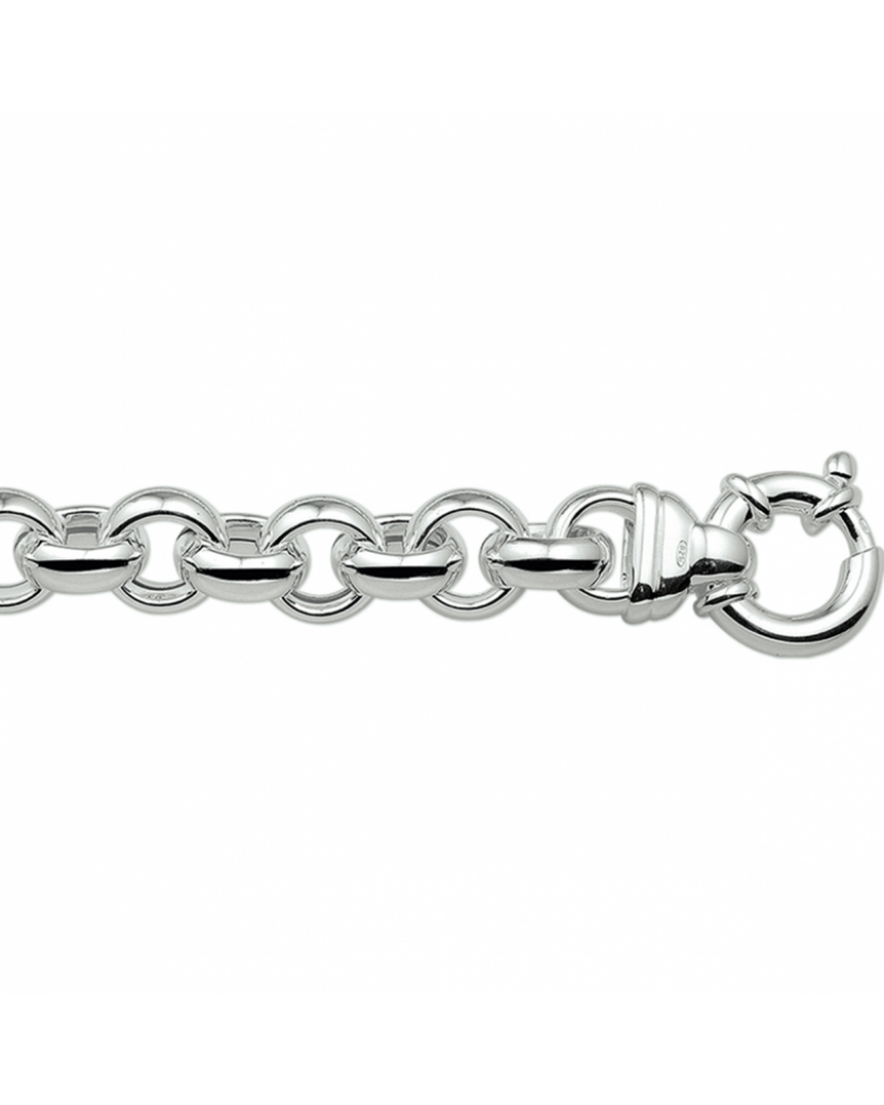 Zilveren collier jasseron 6 mm - 15622