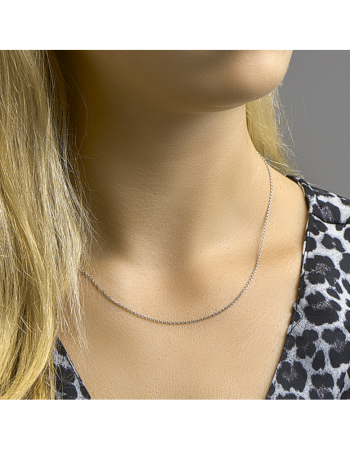 collier anker gediamanteerd 1,3 mm - 17334
