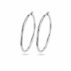 Zilveren oorringen 2,5 mm ronde buis - 15620