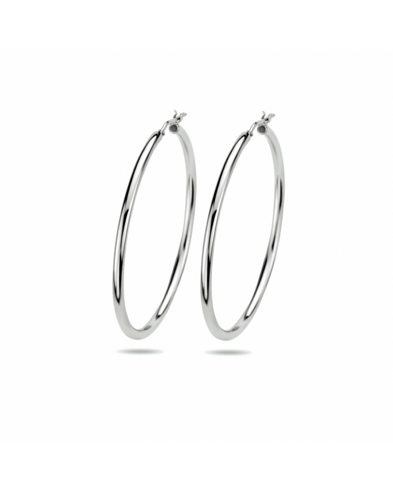 Zilveren oorringen 2,5 mm ronde buis - 15620