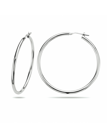 Zilveren oorringen 2,5 mm ronde buis - 15620