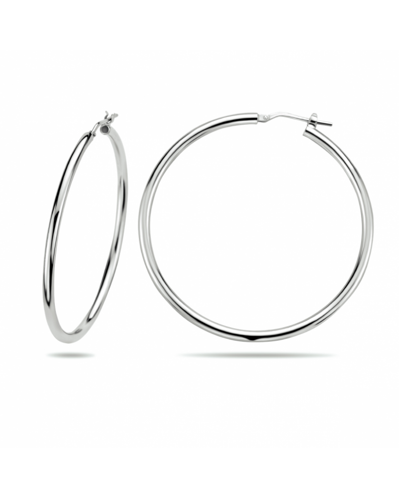 Zilveren oorringen 2,5 mm ronde buis - 15620 Zilveren oorringen 2,5 mm ronde buis - 15620