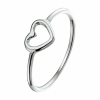 zilveren ring hart - 15562