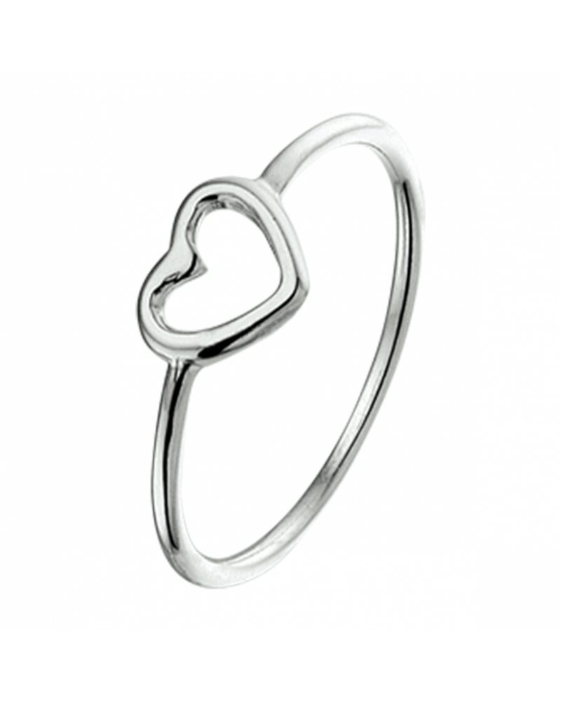 zilveren ring hart - 15562