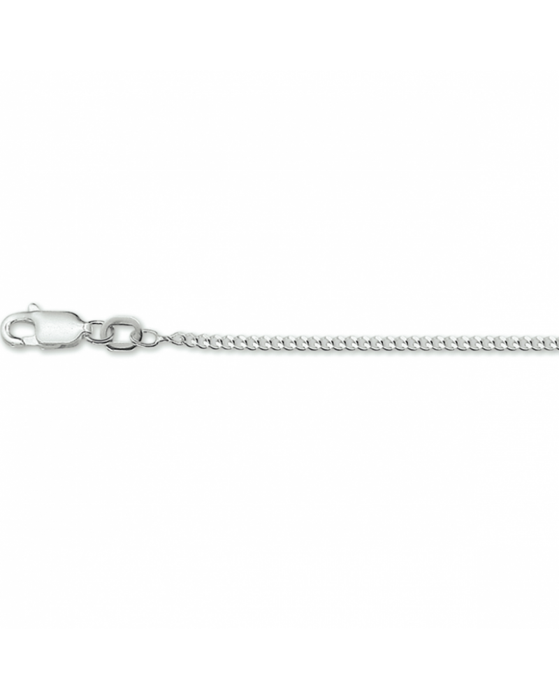 zilveren collier gourmette 4-zijdes geslepen 1,8 mm - 18084 zilveren collier gourmette 4-zijdes geslepen 1,8 mm - 18084