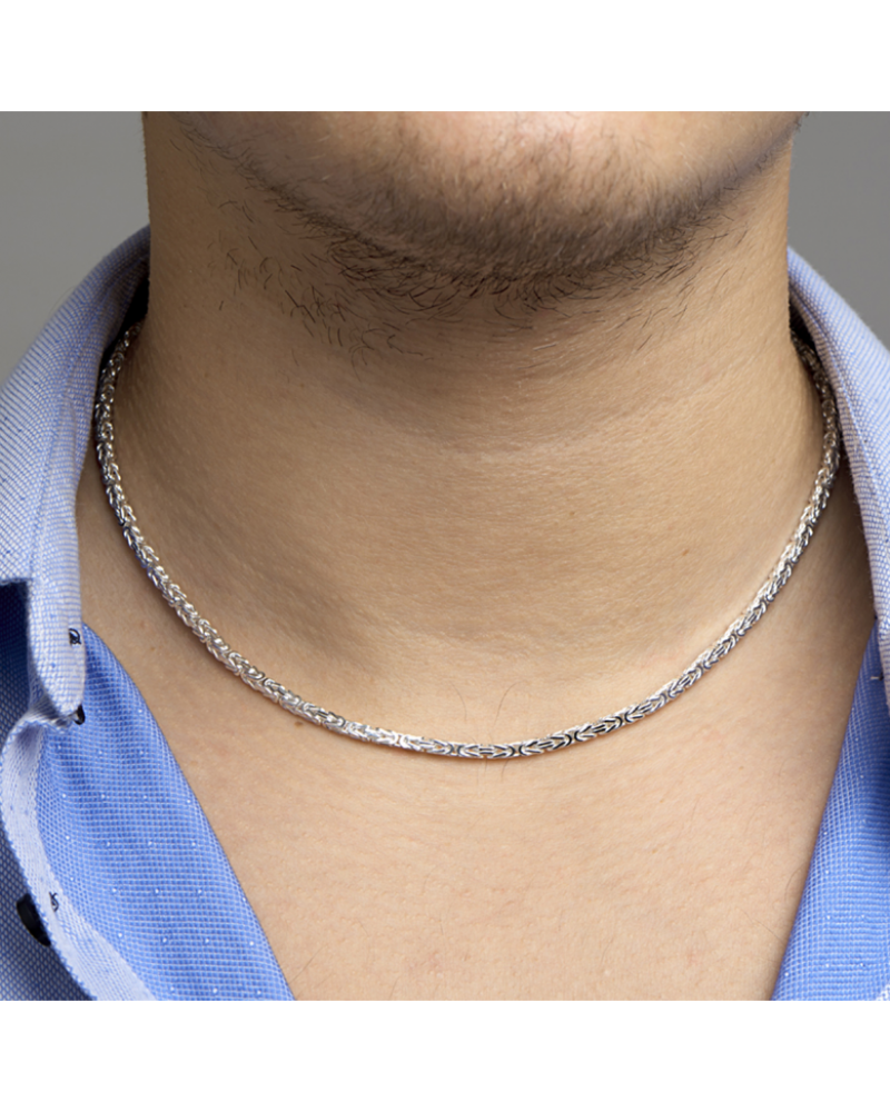 Zilveren Collier koningsschakel 3,0 mm - 16477 Zilveren Collier koningsschakel 3,0 mm - 16477