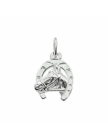 hanger paardenhoofd en hoefijzer - 15747