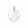 hanger meisje hart gediamanteerd 16,5 x 16 mm - 18089