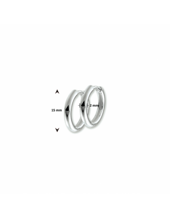 klapoorringen2 mm half rond - 18050