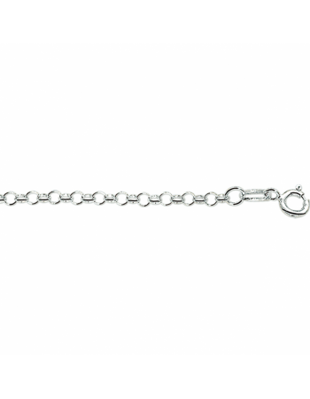 zilveren collier jasseron 2,5 mm - 18082