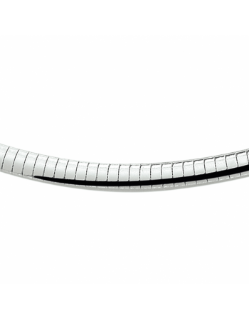 Zilveren omega collier bol 6,0 mm - 18081