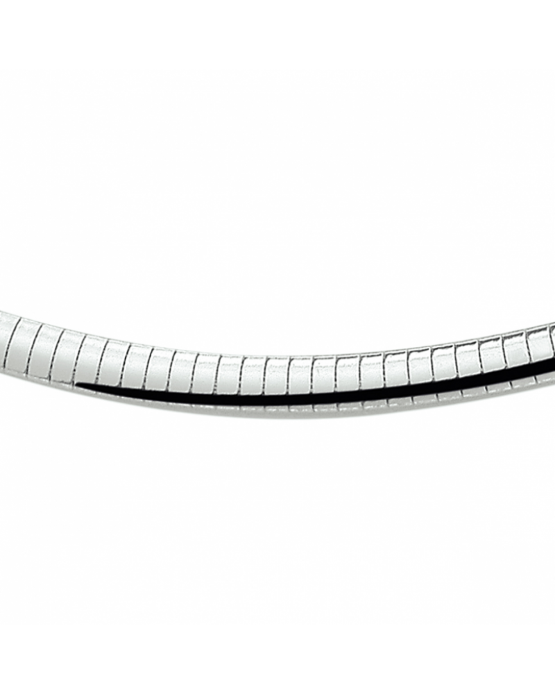Zilveren omega collier bol 6,0 mm - 18081