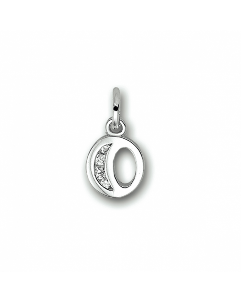 hanger letter " O " zirkonia - 18000 hanger letter " O " zirkonia - 18000