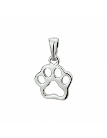 Zilveren hanger hondenpoot - 15601