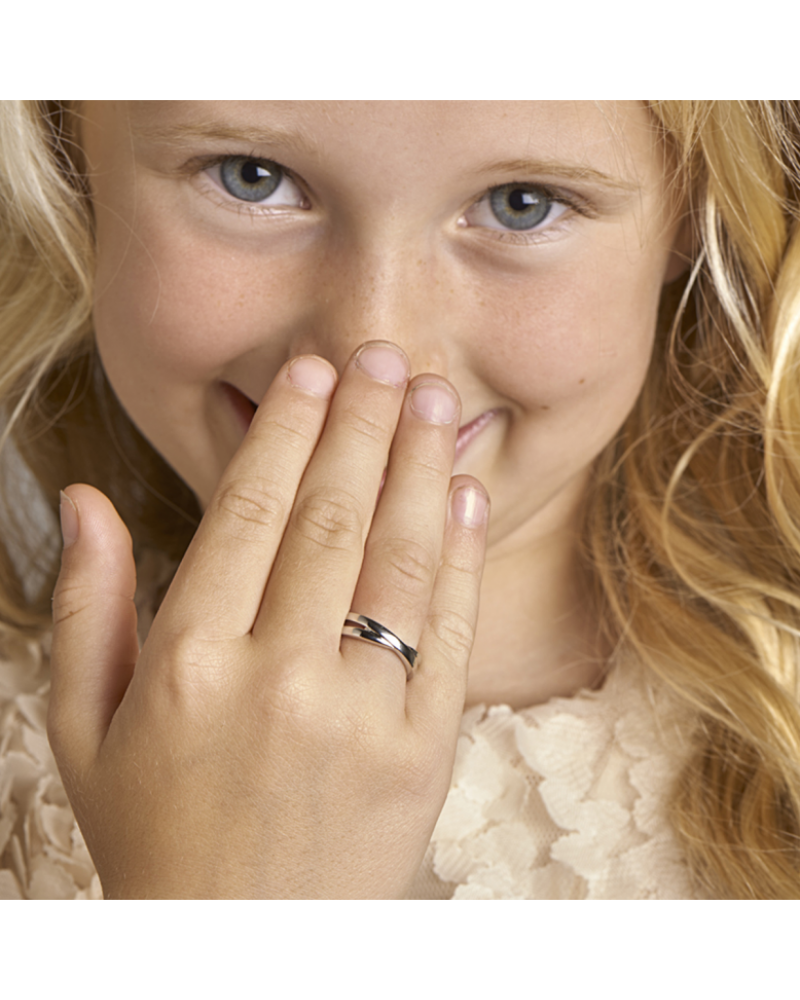 Zilveren fantasie ring - 16229 Zilveren fantasie ring - 16229